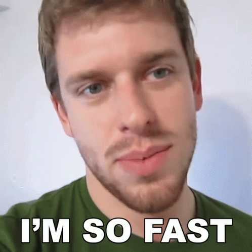 Gotta Be Quicker Than That I'm So Fast Corey Vidal GIF