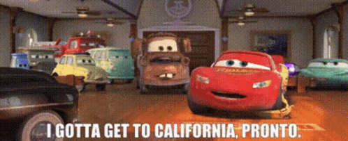 Gotta Get To California GIF