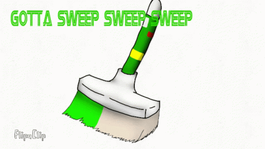 Gotta Sweep The Floor GIF