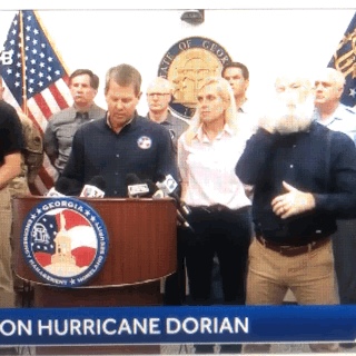 Government Briefing On Hurricane Dorian GIF