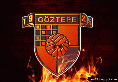 Göztepe Logo On Brick Wall GIF