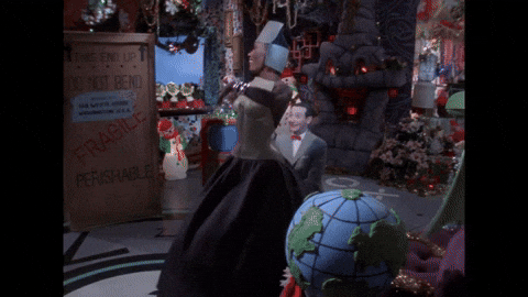 Grace Jones And Pee Wee Herman Dance GIF