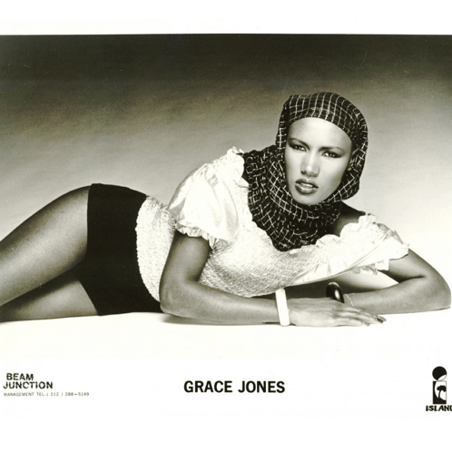 Grace Jones Lying on Floor