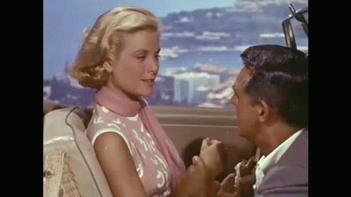 Grace Kelly And Cary Kissing Scene GIF