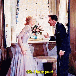 Grace Kelly Arguing With Frank GIF