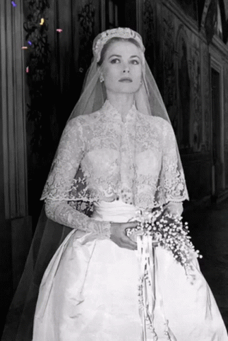 Grace Kelly Wearing Gown GIF