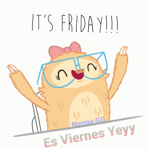 Gracias A Dios Es Viernes 498 X 498 Gif GIF