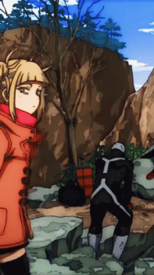 Graciously Walking Toga Himiko GIF