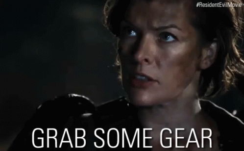 Grad Some Gear Milla Jovovich GIF