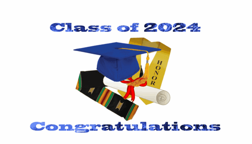Graduation Cap And Diploma Congratulations Card GIF
