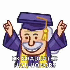 Graduation Cap and Gown Man Celebrating
