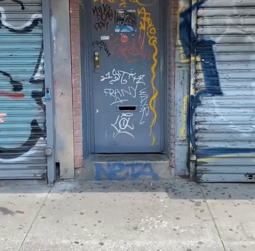 Graffiti Door with Fran