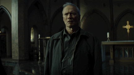 Gran Torino Clint Eastwood Here For Confession GIF