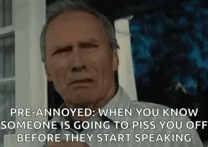 Gran Torino Clint Eastwood Pissed Off GIF