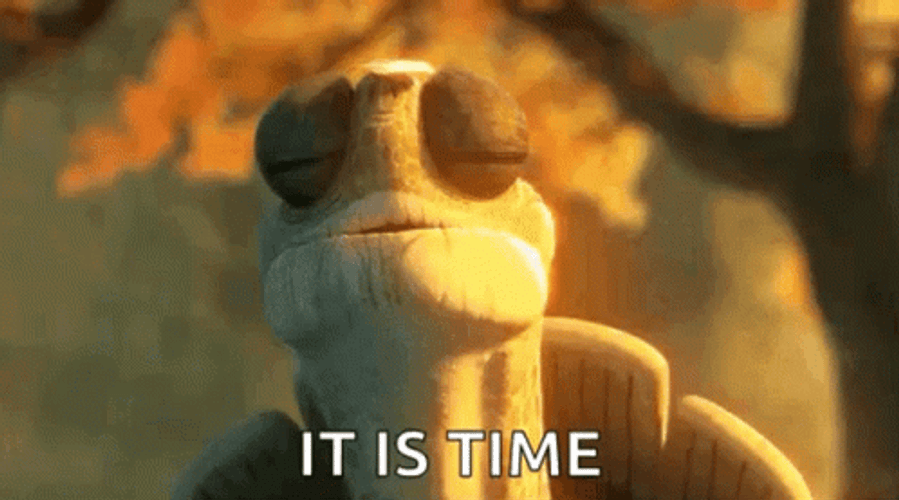 Grand Master Oogway It Is Time GIF