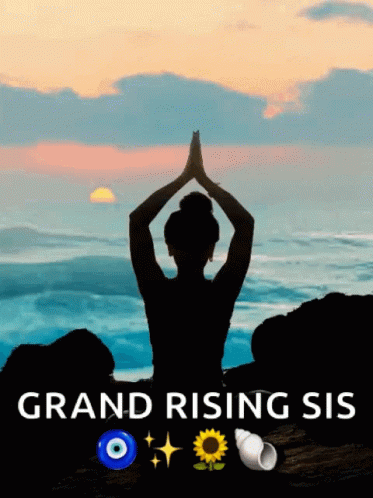 Grand Rising Sis Poster Woman Meditating