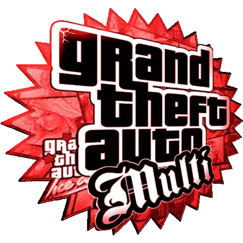 Grand Theft Auto Logo with Red Background