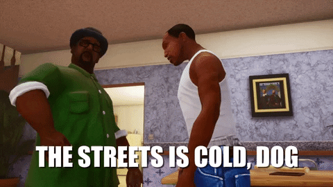 Grand Theft Auto Street Is Cold GIF
