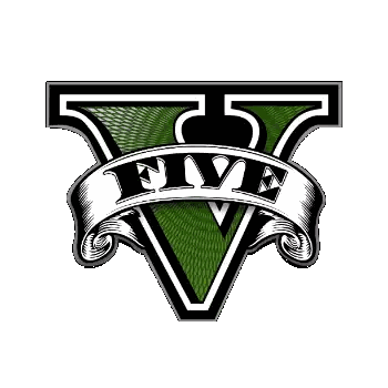 Grand Theft Auto V Logo Green Black