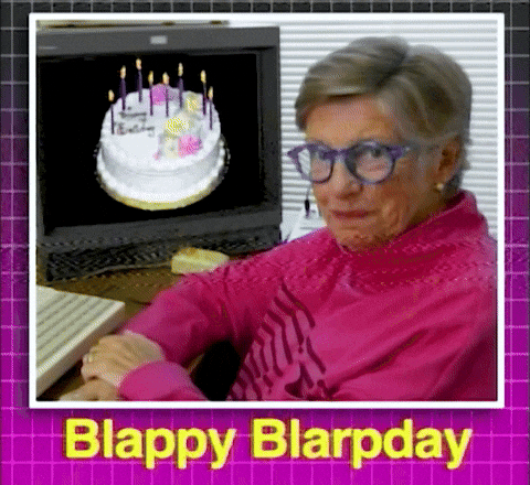 Grandma Nodding On Happy 65th Birthday GIF
