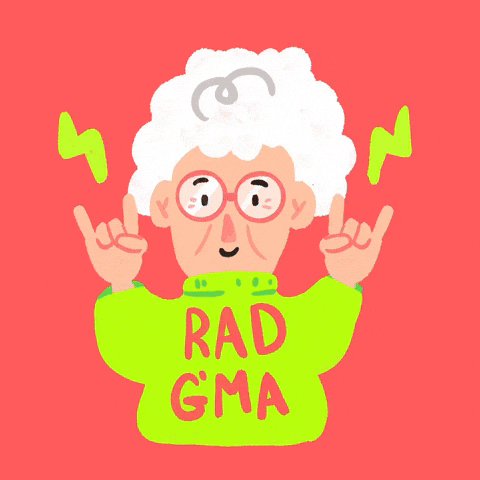 Grandma Rock On Happy 65th Birthday GIF