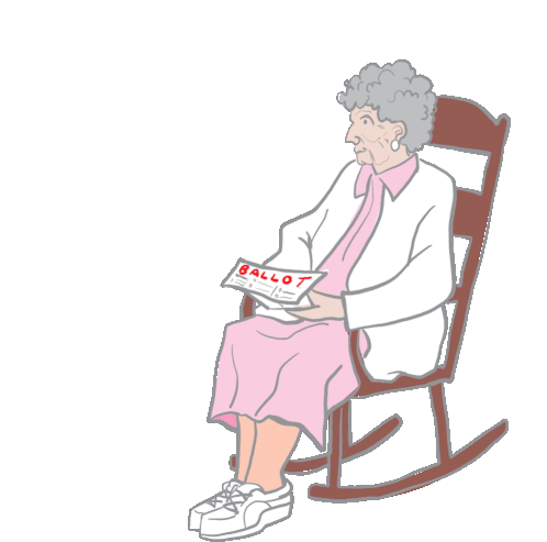Grandma Rocking Chair Freedom GIF
