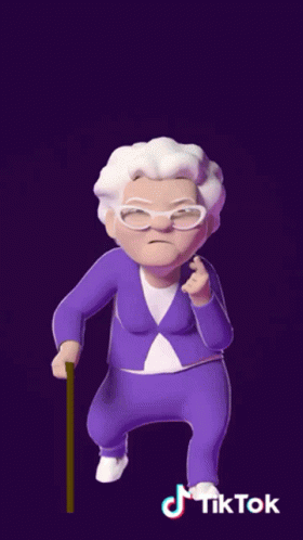 Grandma Tiktok Avatar Dance GIF