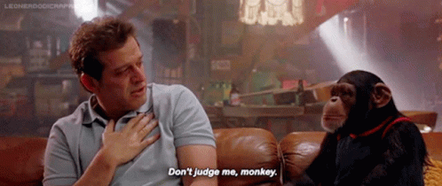 Grandmas Boy Don't Judge Me Monkey GIF