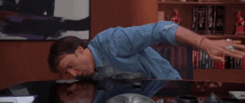 Grandmas Boy Head On The Table GIF