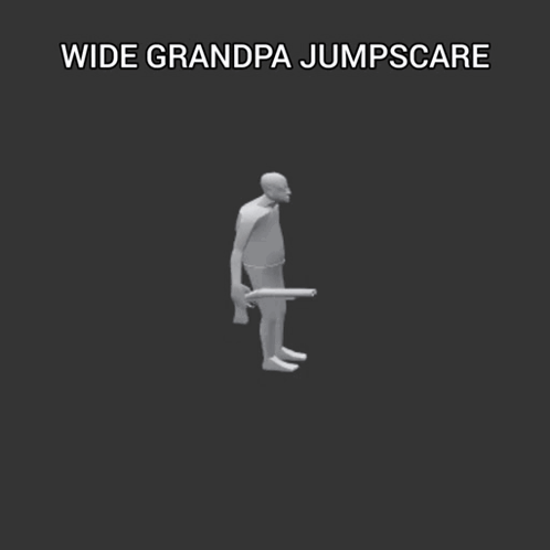 Grandpa Jumpscare Flying Object GIF