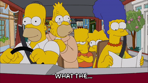 Grandpa Simpson Panicking Senile What The GIF