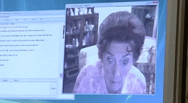 Granny Shocked See Face Online GIF