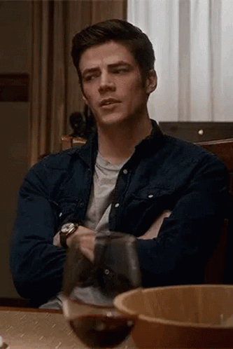 Grant Gustin Barry Really GIF