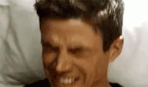 Grant Gustin In Pain Grunt GIF