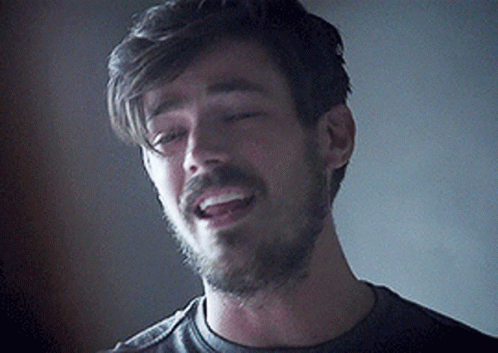 Grant Gustin Mustache GIF