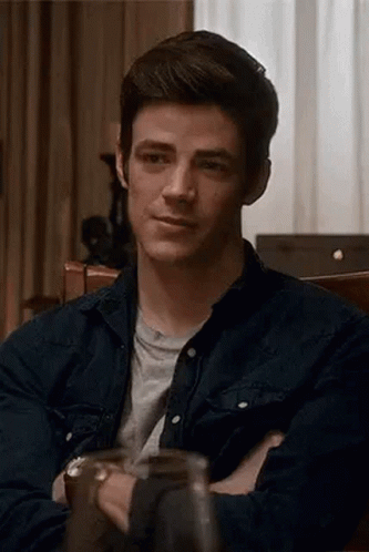 Grant Gustin Nod Agree GIF
