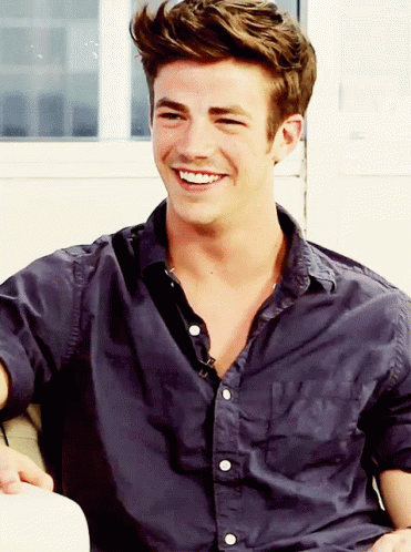 Grant Gustin Nod Smile GIF