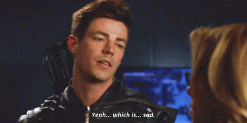 Grant Gustin Sad Elseworlds GIF