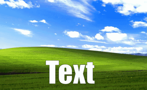 Grassy Hill With White Text GIF