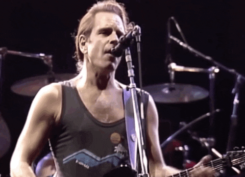 Grateful Dead Young Bob Weir Performing GIF