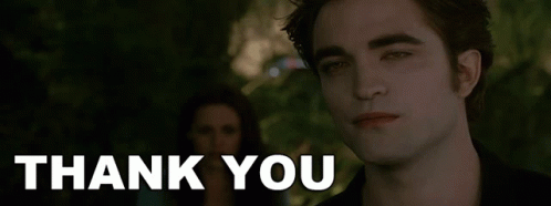 Grateful Edward Cullen Thank You GIF
