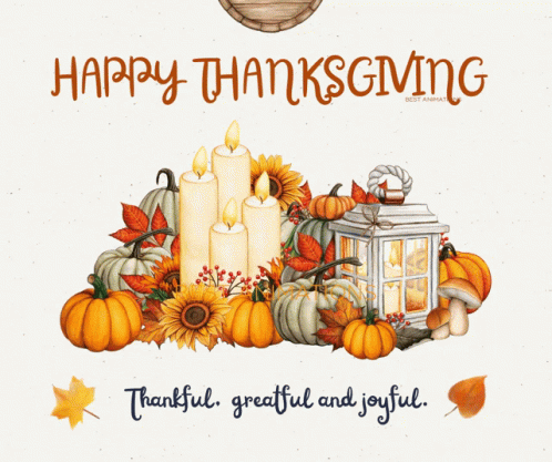 Grateful Thanksgiving Sticker GIF