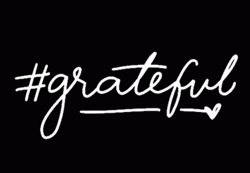 Grateful Word in White