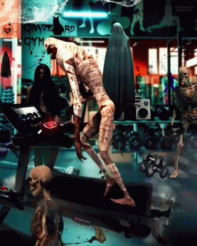 Graveyard Gym Painting