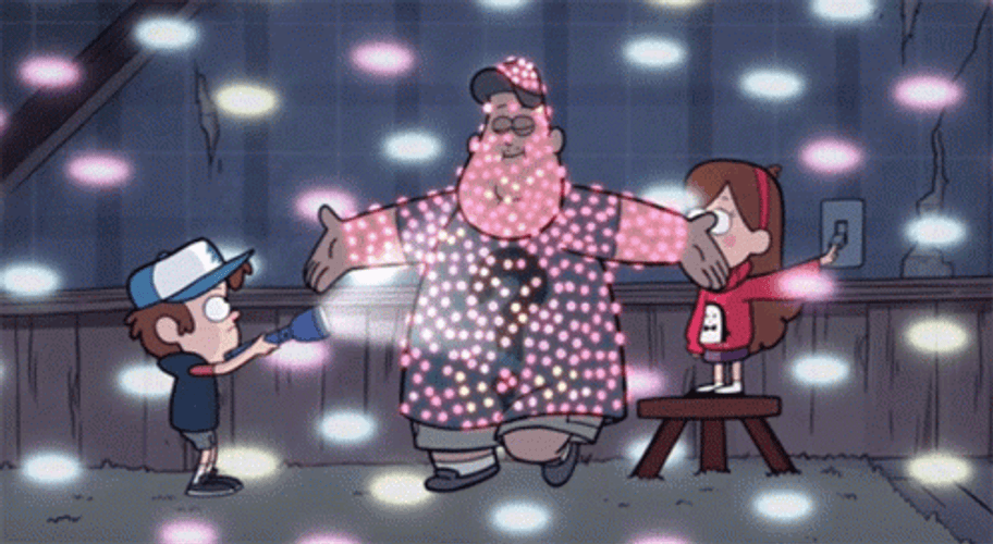 Gravity Falls Doing Disco Soos With Friends GIF