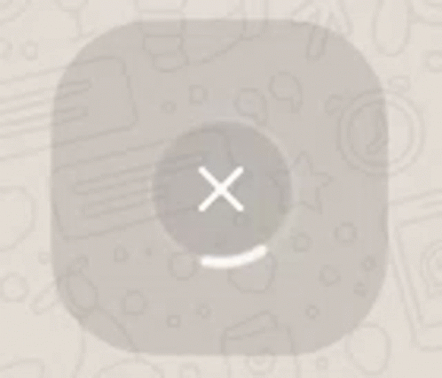 Gray App Icon With White X