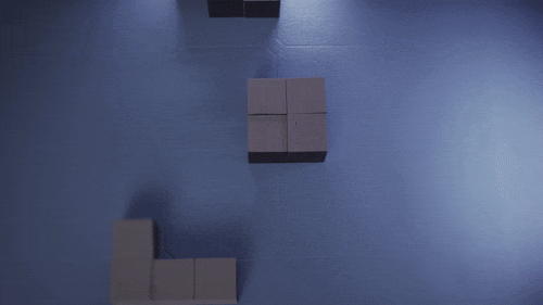 Gray Blocks Tetris GIF