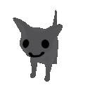 Gray Cat Spinning And Smiling GIF