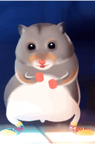 Gray Hamster Dance Dancefloor GIF
