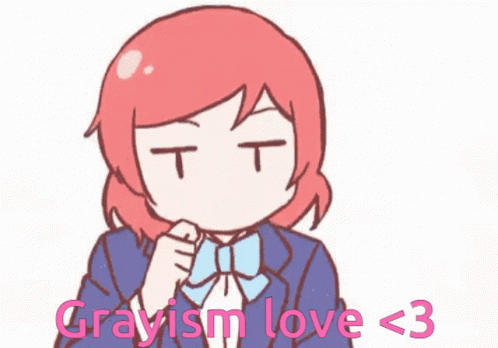 grayism love < 3 is written on the bottom of this cartoon